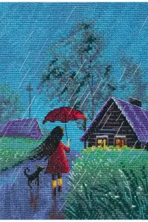 kit ricamo a punto croce - Pioggia di estate - Oven Popolare