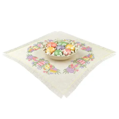 Kit tovaglia da ricamo - La gioia della Pasqua - Riolis Ultima Occasione