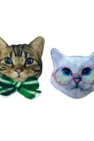 Applicazione Termoadesiva Gatto Velluto Patch Toppa Animale Casa Ordina Subito