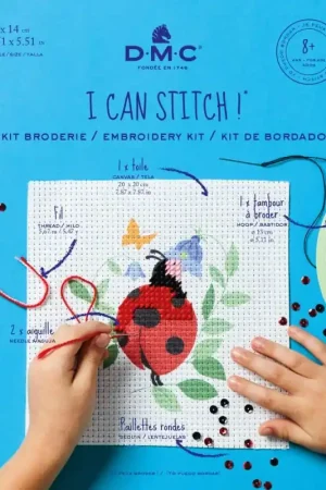 Kit di ricamo a mezzo punto - Coccinella - DMC Ultimissimo Modello