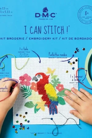 Must-Have Kit di ricamo a mezzo punto - Pappagallo - DMC