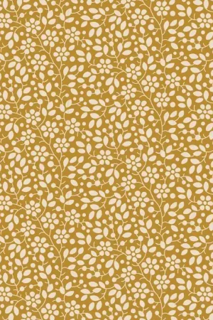 Tilda Pie in the Sky Cloudpie Mustard- Tessuto Giallo Mostarda con Piccoli Fiorellini Panna Subito Disponibile