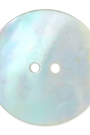 Ultime Pezzi Bouton Nacre Rond 25 mm Naturel x1