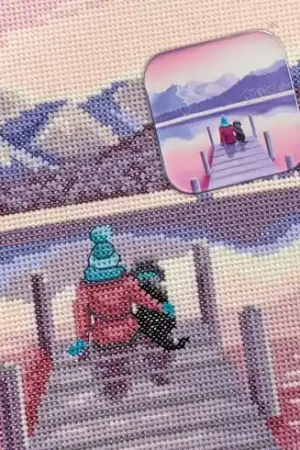 Reso Gratuito Magnete ad aghi - In riva all'acqua - Bothy Threads