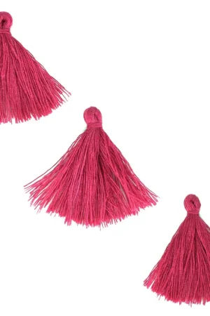 Prezzo Ridotto Pompons imitation coton 26-30 mm Framboise x10