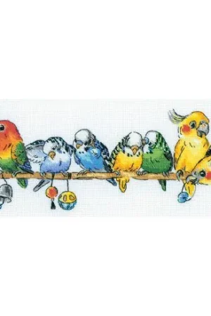 Offerta Limitata kit ricamo a punto croce - Pappagalli  - Riolis