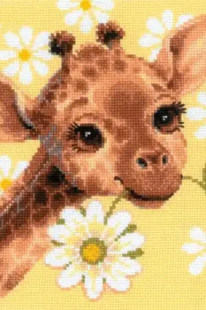 Saldi kit ricamo a punto croce - Piccolo giraphe - Riolis