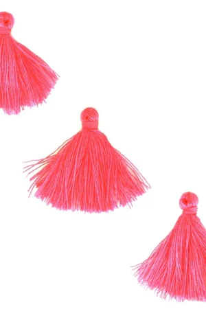 Pompons imitation coton 26-30 mm Hot Pink x10 Non Perdere