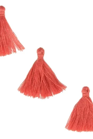 Prezzo Ridotto Pompons imitation coton 26-30 mm Rouge Clair x10