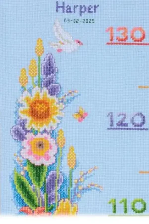 Offerta Limitata Kit di metri crescita da ricamo - Cuscino da ricamare coniglio nel giardino - Vervaco