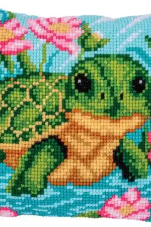 Promozione Kit cuscino fori grossi - Piccola tartaruga - Vervaco