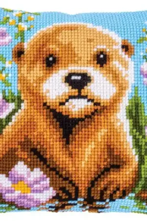 Kit cuscino fori grossi - lontra - Vervaco Ultimissimo Modello