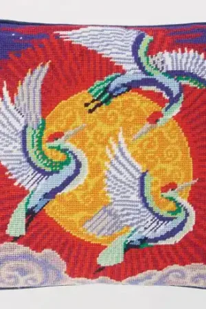 Kit cuscino canovacci - Gru del giorno - Erhman Ultime Pezzi