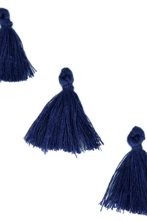Occasione Imperdibile Pompons imitation coton 26-30 mm Marine x10