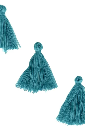 Pompons imitation coton 26-30 mm Blue Zircon x10 Offerta Limitata