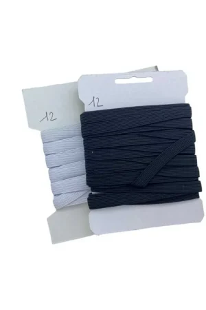 5 Mt Passamaneria Molla N12 Treccia Elastica Lavabile Extra Bordata Alta 7 Mm Vendita Finale