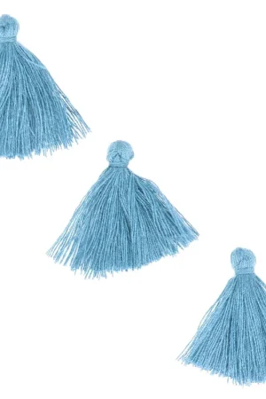 Pompons imitation coton 26-30 mm Bleu Ciel x10 Miglior Prezzo