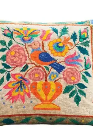 Kit cuscino canovacci - Uccelli e fiorivvv - Erhman Spedizione Espresso