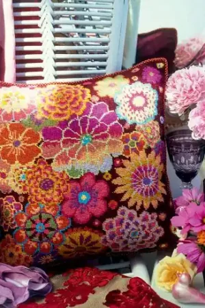 Kit cuscino canovacci - Fiori di fuoco - Erhman Professionale