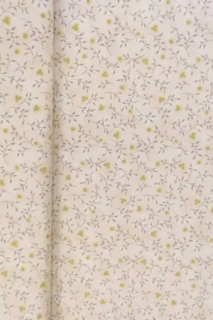 Ultima Occasione Handworks, Tessuto beige con foglie e fiori