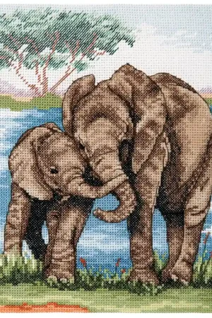 Kit di Punto Croce - Elefanti - Anchor Popolare