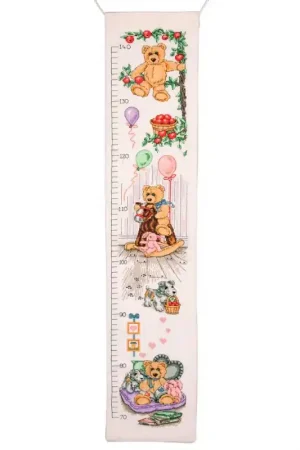 Kit di Punto Croce - Teddy Height Chart - Anchor Super Prezzo