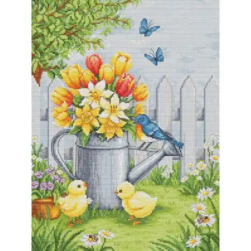 kit ricamo a punto croce - Armonia di Pasqua - Luca-S Novità