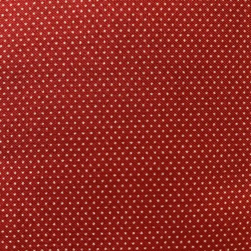 Spedizione Gratuita Tessuto rosso con micro pois - Durham Collection, Lecien