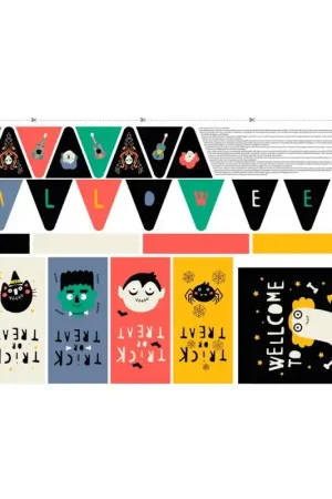 Più Venduto Pannello tessuto cotone Katia - Toys Halloween Kit