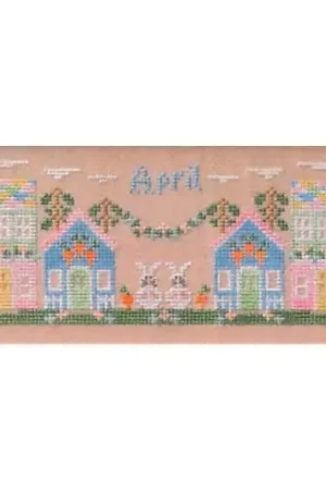 Pagamento Sicuro Foglio di punto croce - Aprile - Cottage Garden Samplings