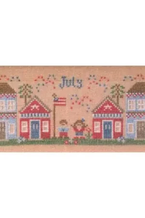 Offerta Limitata Foglio di punto croce - Luglio - Cottage Garden Samplings