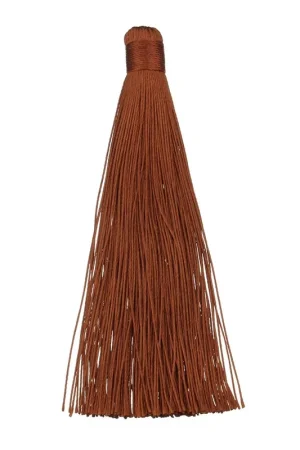 Vendita Finale Grand Pompon textile sans attache 120 mm pour déco ou bijoux Marron