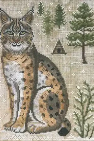 Foglio di punto croce - La lince - Cottage Garden Samplings Economico