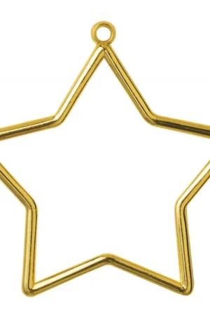 Cornice dorata a forma di stella 9x7 cm - Vervaco Offerta Speciale