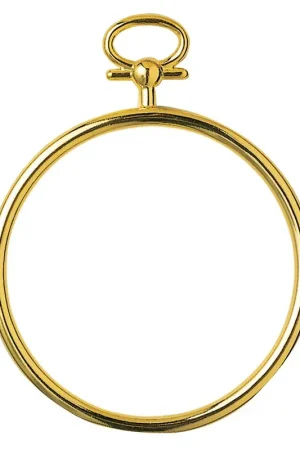 Cornice dorata a forma rotonda 9x7 cm - Vervaco Sconto