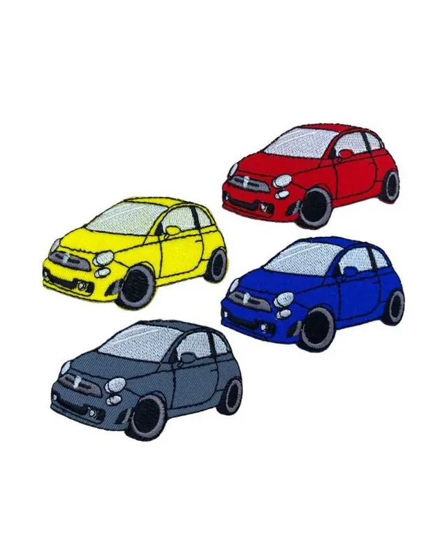 Patch Termoadesiva Auto Sportiva 500 – Ricamo 7x4,5 cm, Mezzi di Trasporto Miglior Prezzo