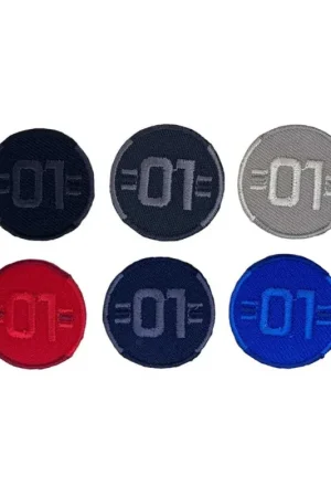 Applicazione Termoadesiva Toppa Patch Ricamo 01 Tondo Circolare 3 Cm Promozione Esclusiva