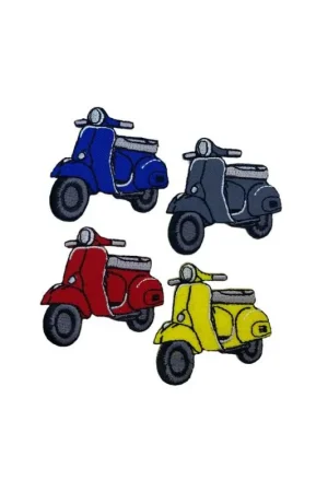 Applicazione Bimbo Patch Termoadesiva Ricamo Moto 5 Cm Reso Gratuito