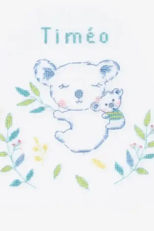 Ordina Subito Kit punto croce nome - Koala - DMC