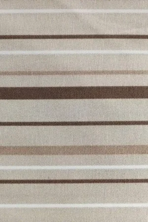Tessuto Stampato a Righe Marrone Beige e Pannaper Arredamento Prezzo Scontato