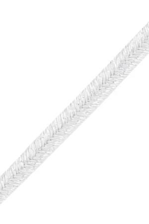 Soutache brillante fabrication italienne 3.5 mm Blanc / Argenté x1m Vendita Finale