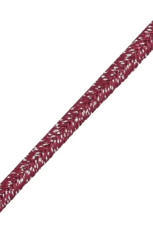 Quantità Limitata Soutache brillante fabrication italienne 3.5 mm Bordeaux / argenté x1m