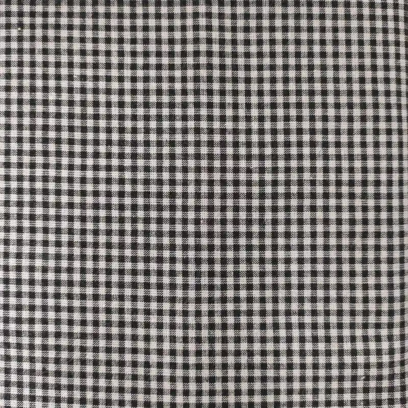 Ultimissimo Modello Tessuto Tinto in filo a Quadretti Bianco e Nero