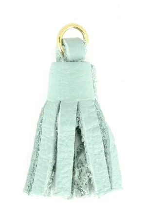 Reso Gratuito Pompon en cuir 22 mm pour création ou customisation DIY - Mint -doré à l'or fin x1