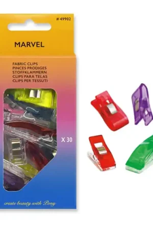 Set da 30 clip mollette per tessuti in 3 misure - Pony Quantità Limitata