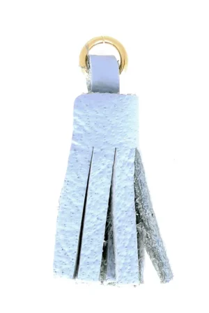 Prezzo Scontato Pompon en cuir 22 mm pour création ou customisation DIY - Bleu/doré x1