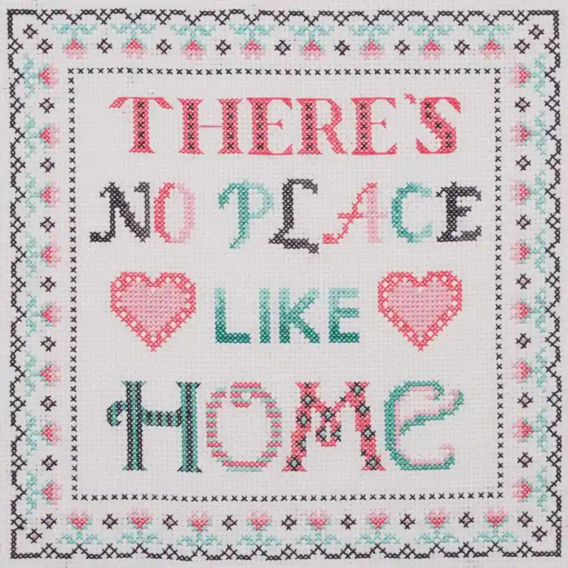 Kit punto croce - No Place Like Home - Anchor Pagamento Sicuro