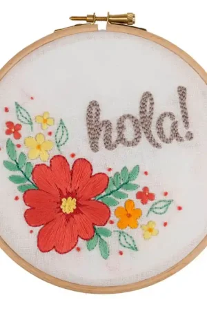 Pagamento Sicuro Kit di ricamo + telaio - Hola! - Anchor