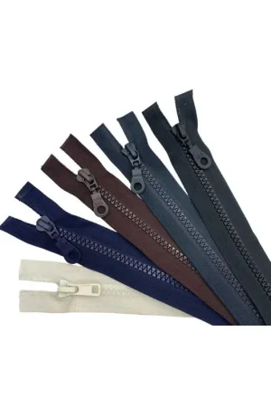 Prezzo Scontato Cerniera Chiusura Zip Carrarmato Pressofusa Denti Plastica 2 Cursori Sganciabile Lunga Cm 65