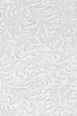 Offerta Lampo Basic Palette, Tessuto Bianco con Foglie Tono su Tono